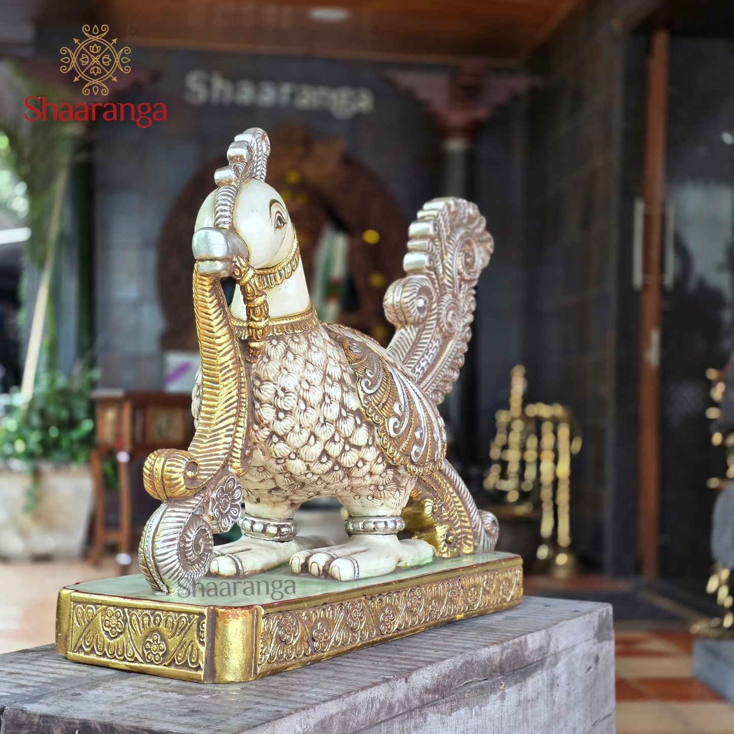 25 Inches Marble Annapakshi - A Heritage Expression in Stone