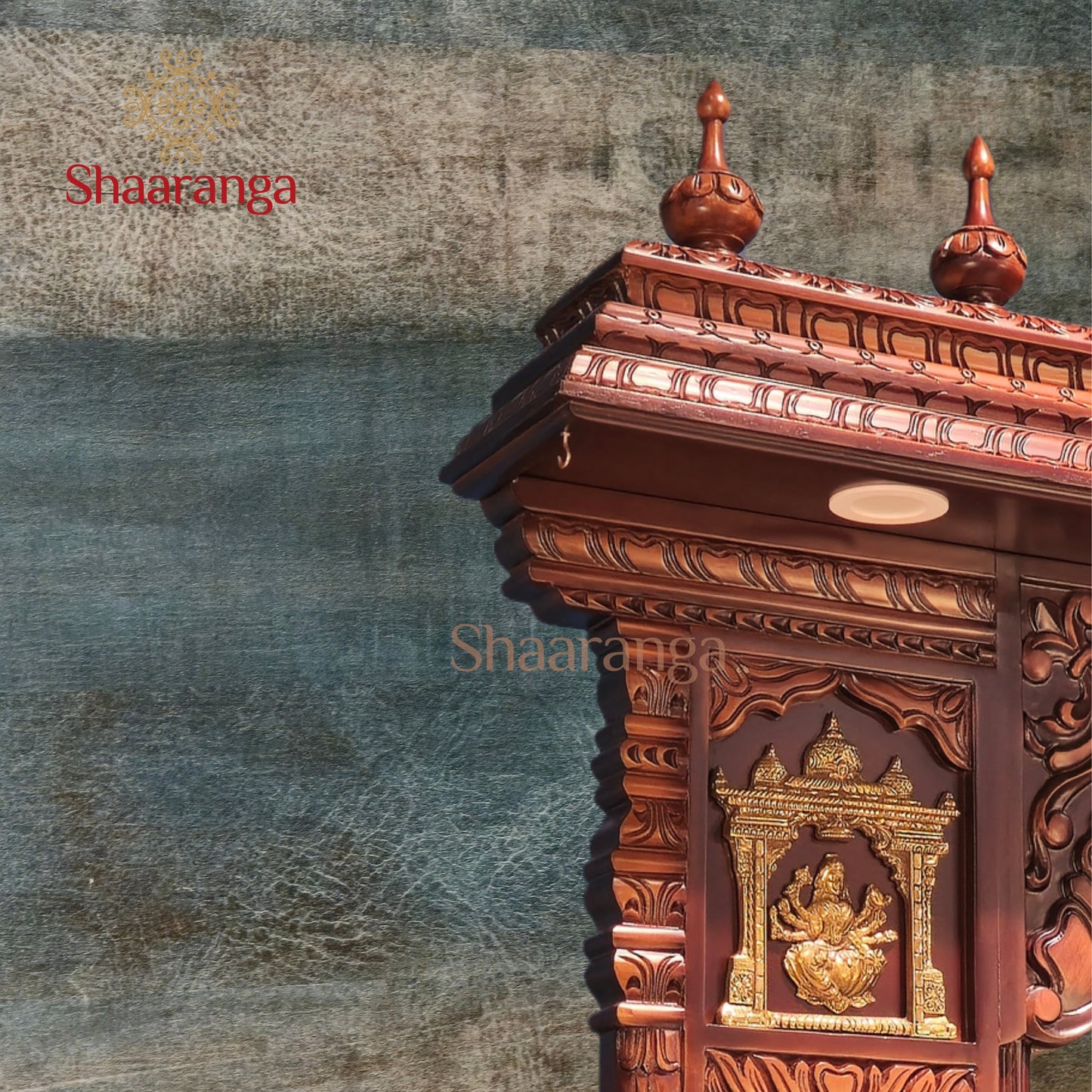 75 Inches Teak wood Ashta Lakshmi Mandir