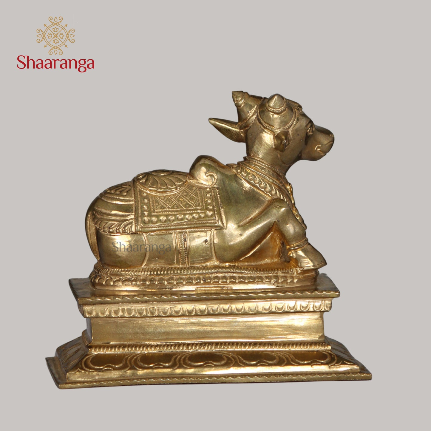 6 Inches Bronze Nandi Sitting