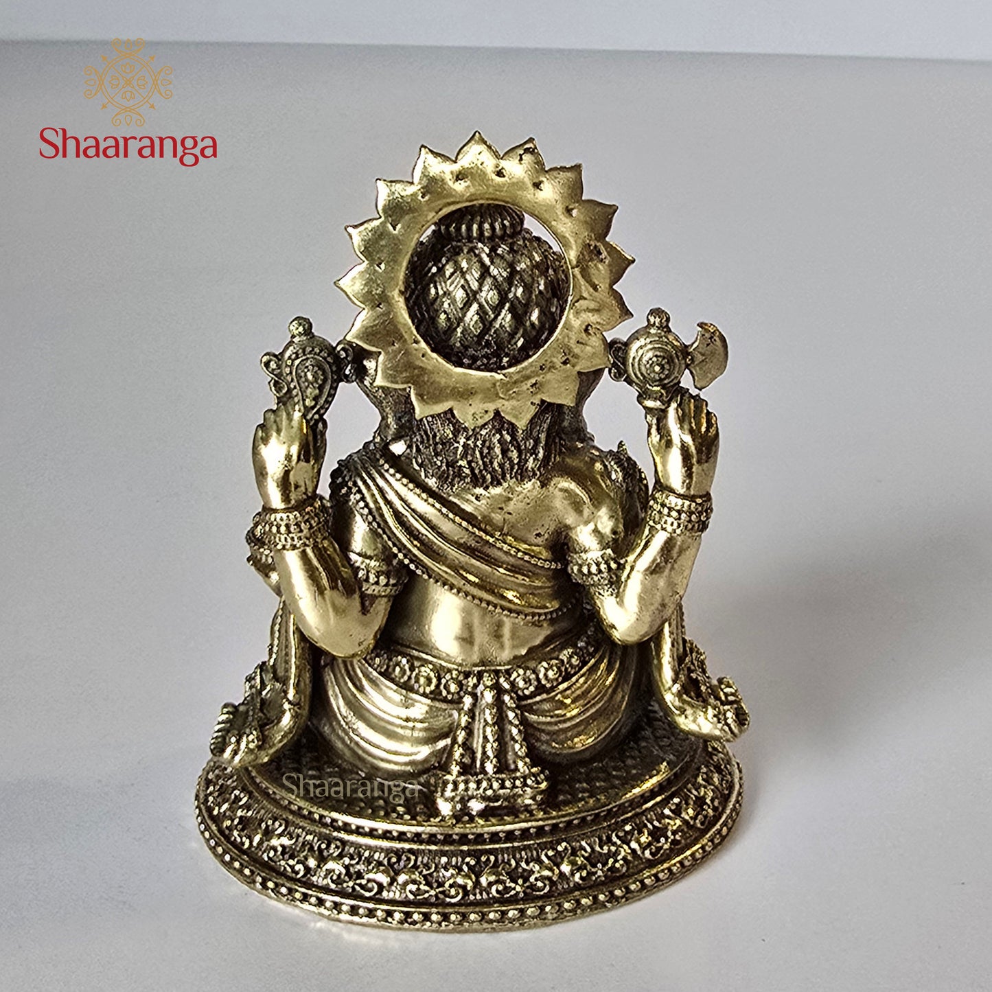 4.5 Inches Brass Ganesha Sitting