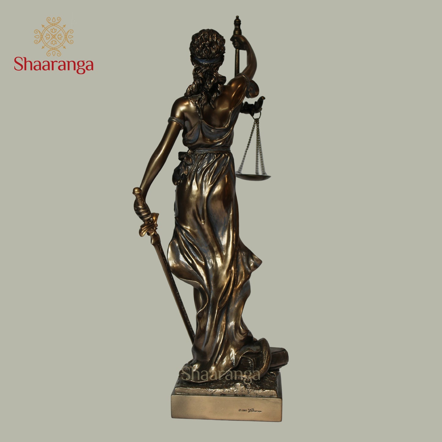 12 Inches Polyresin Justice Lady Statue
