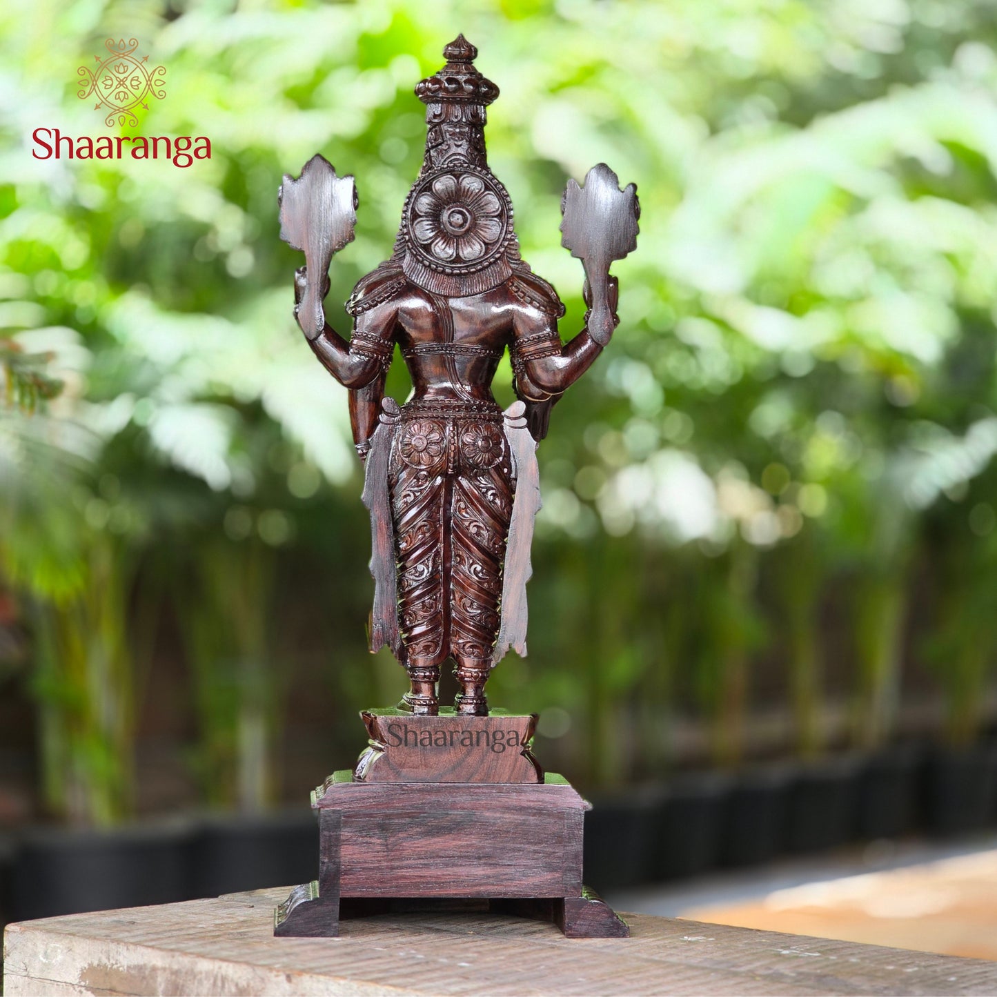 37 Inches Rose Wood Sri Venkateshwara Swamy
