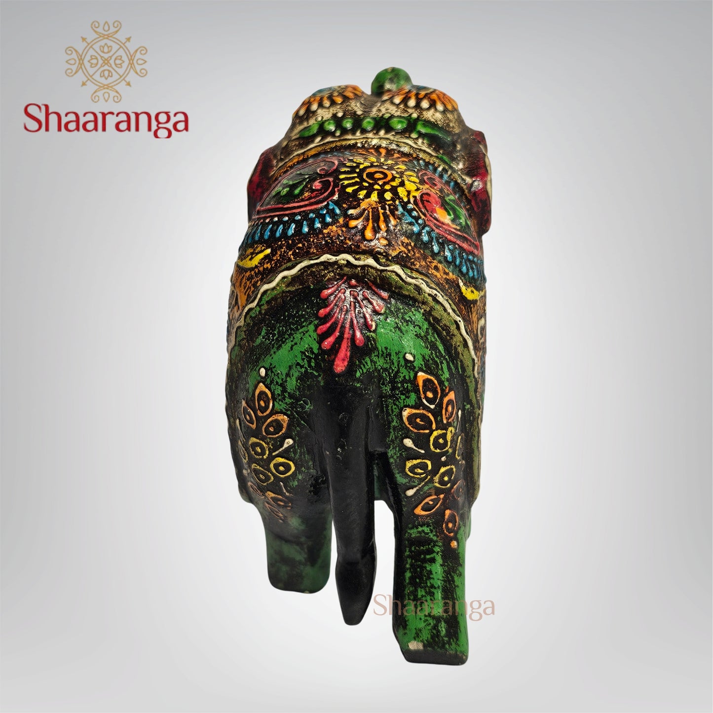 4.5 Inches Wooden Elephant Upper Trunk