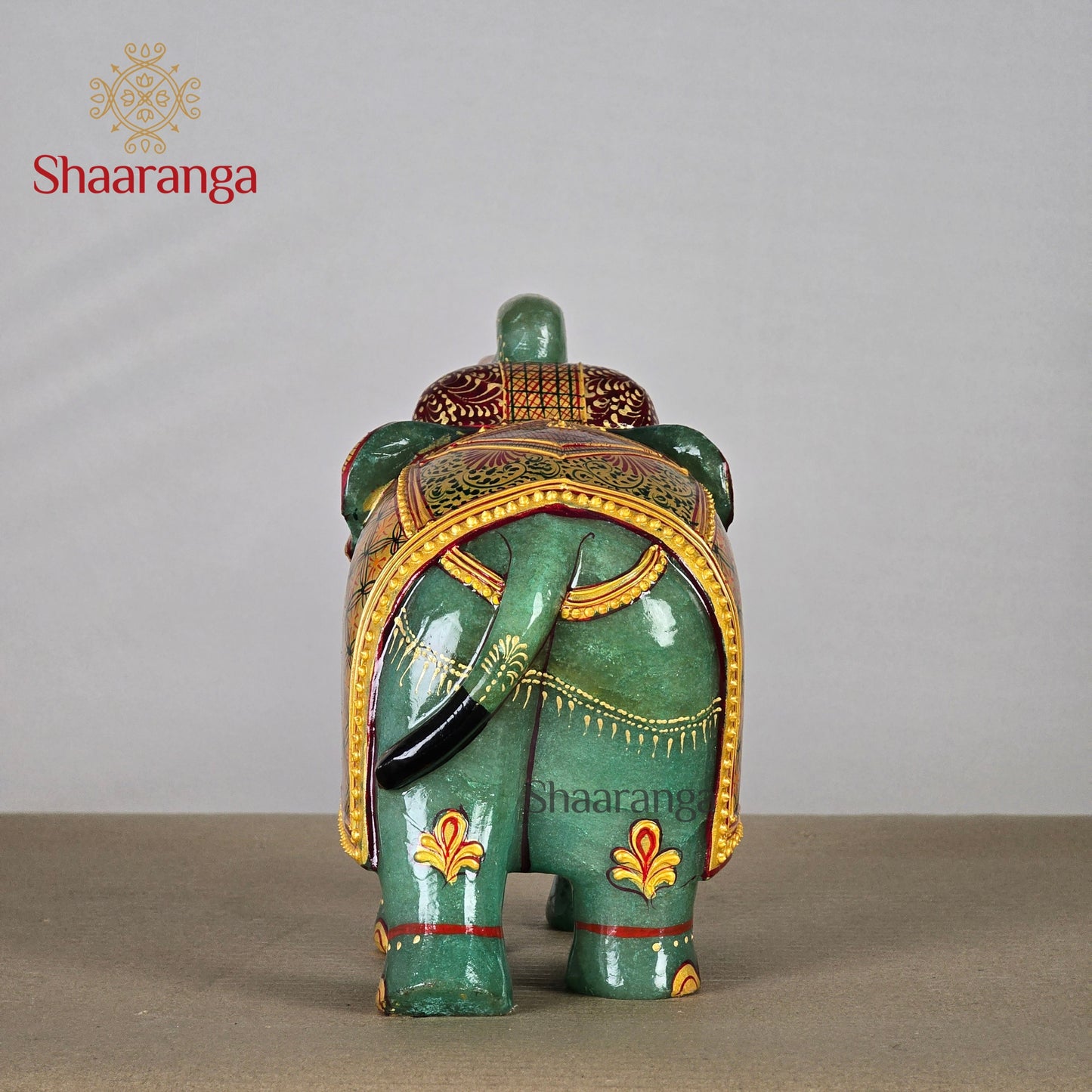 6 Inches Semi Precious Stone Elephant