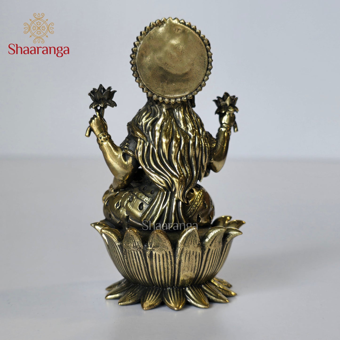 4 Inches Brass Lakshmi On Lotus