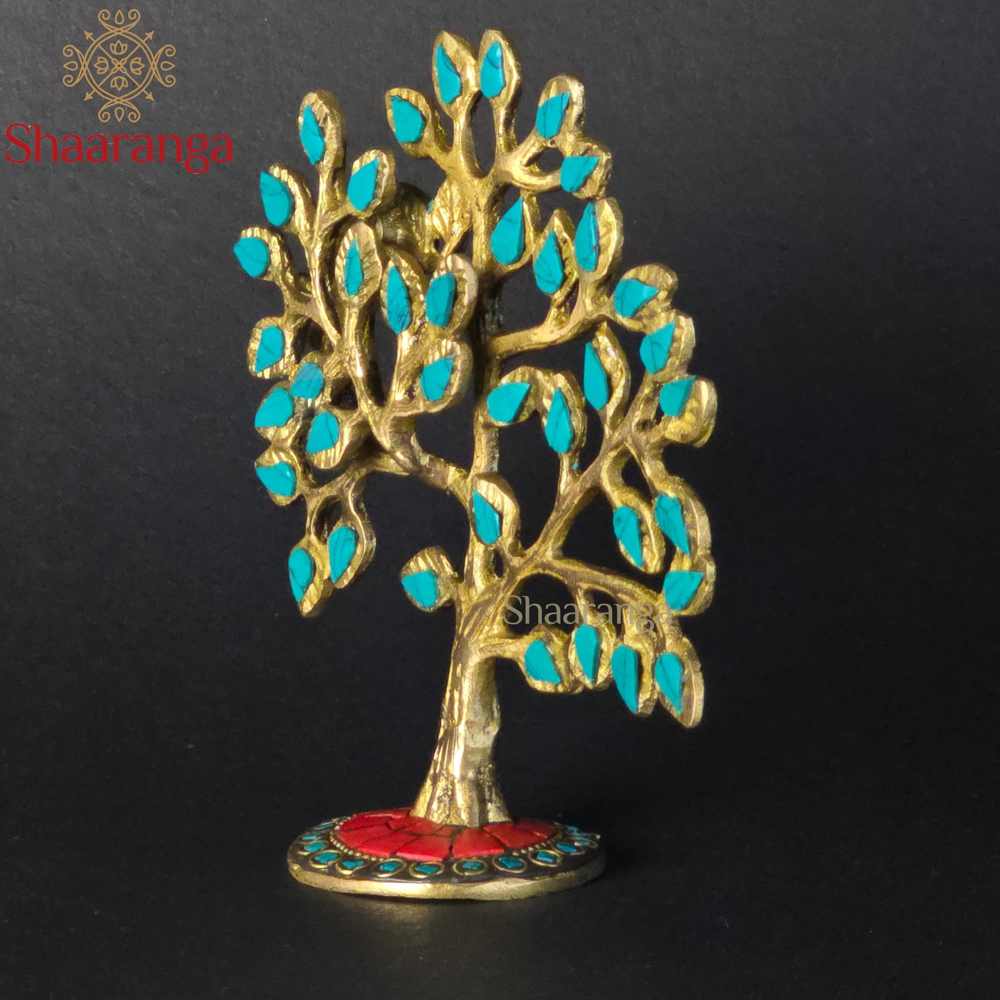 6.5 Inches Brass Tree - Handcrafted Sacred Kalpavriksha