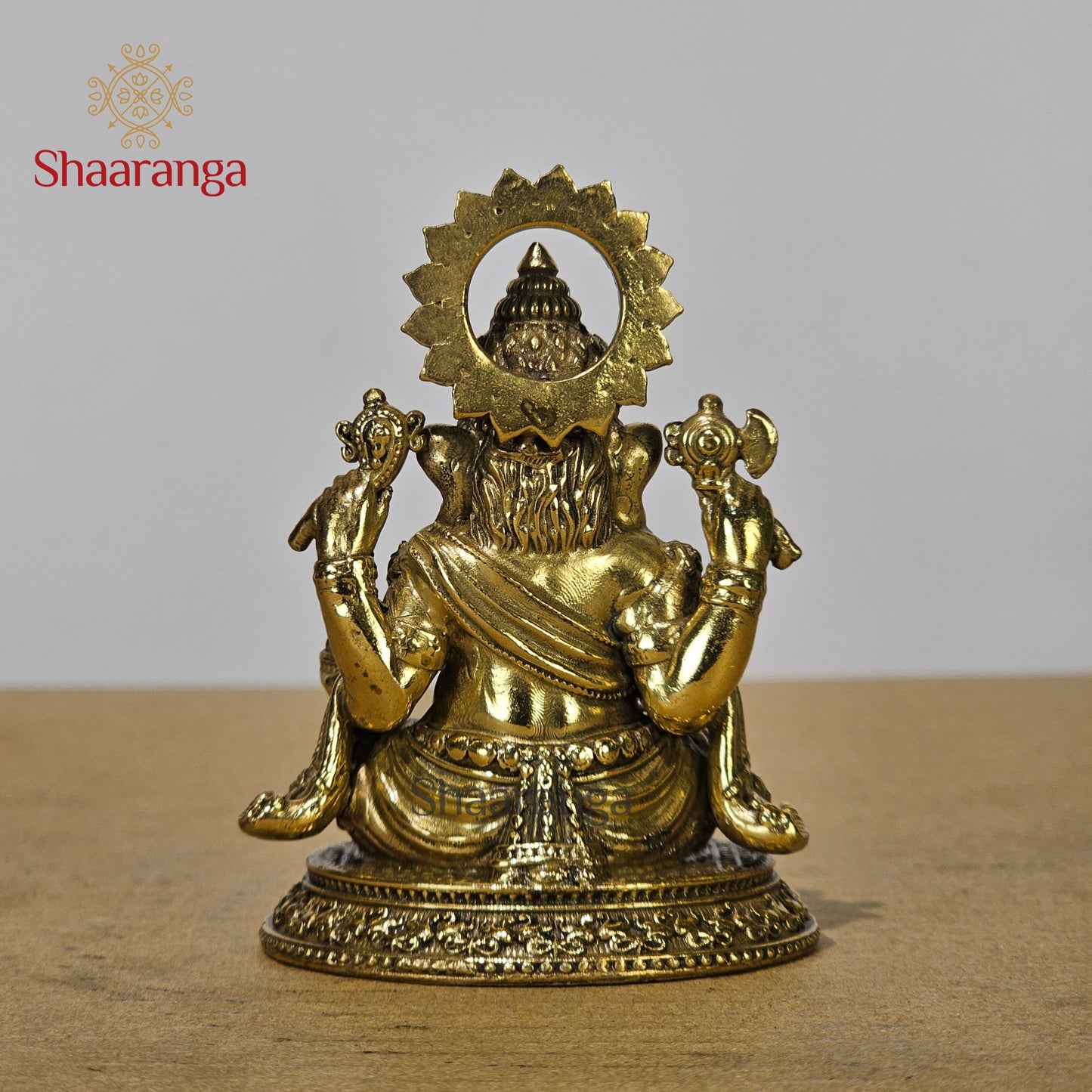 3.5 Inches Fine Brass Ganesh Sitting Idol | Handcrafted Ganesha Statue