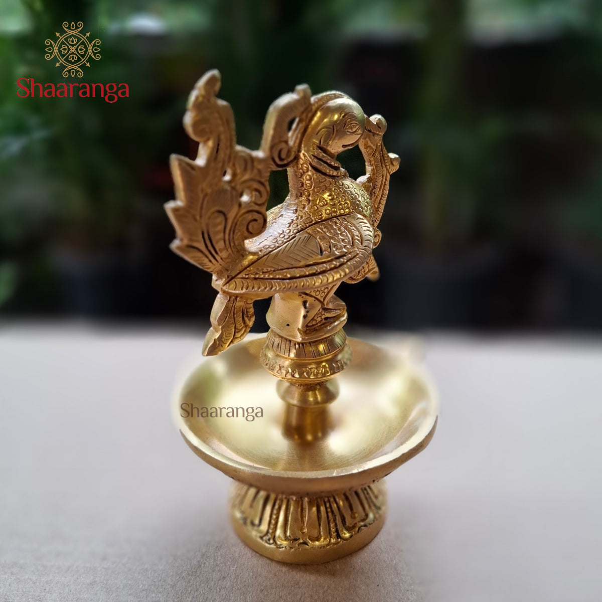 6 Inches Brass Sacred Hamsa Bird Diya