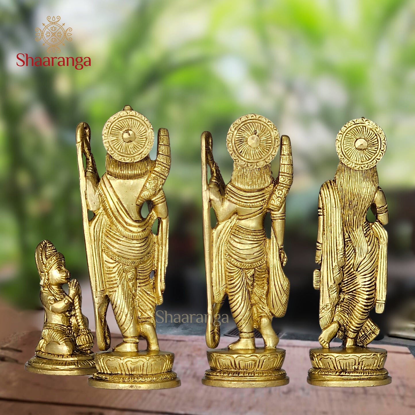 7.5 Inches Brass Ramdarbar Set (Set of 4 Pcs.)