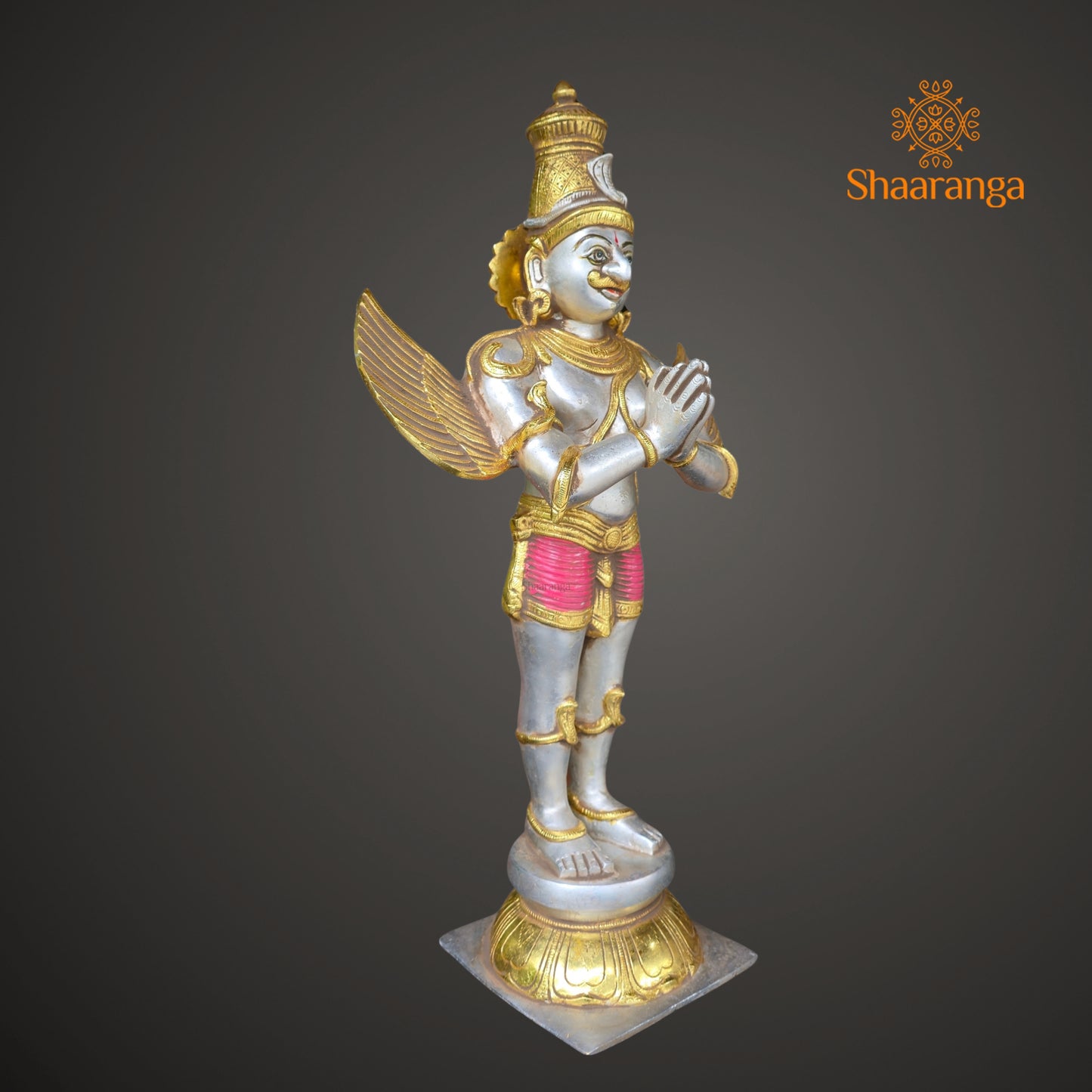 22 Inches Brass Garuda Deva - A timeless embodiment of devotion and protection