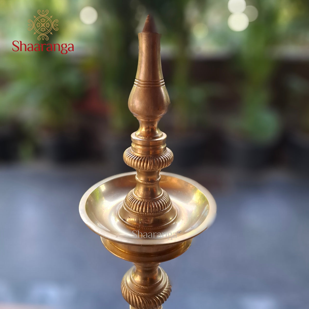 24 Inches Bronze Round Lamp K Top