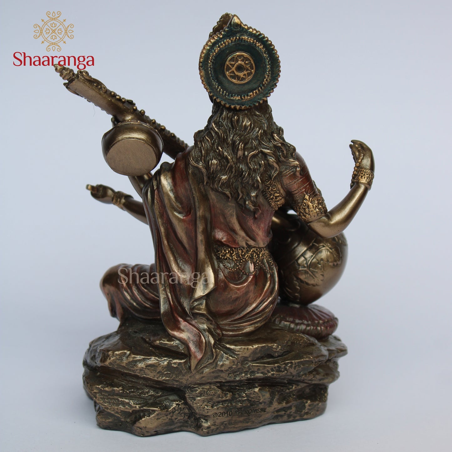 6 Inches Polyresin Saraswathi Sitting Idol