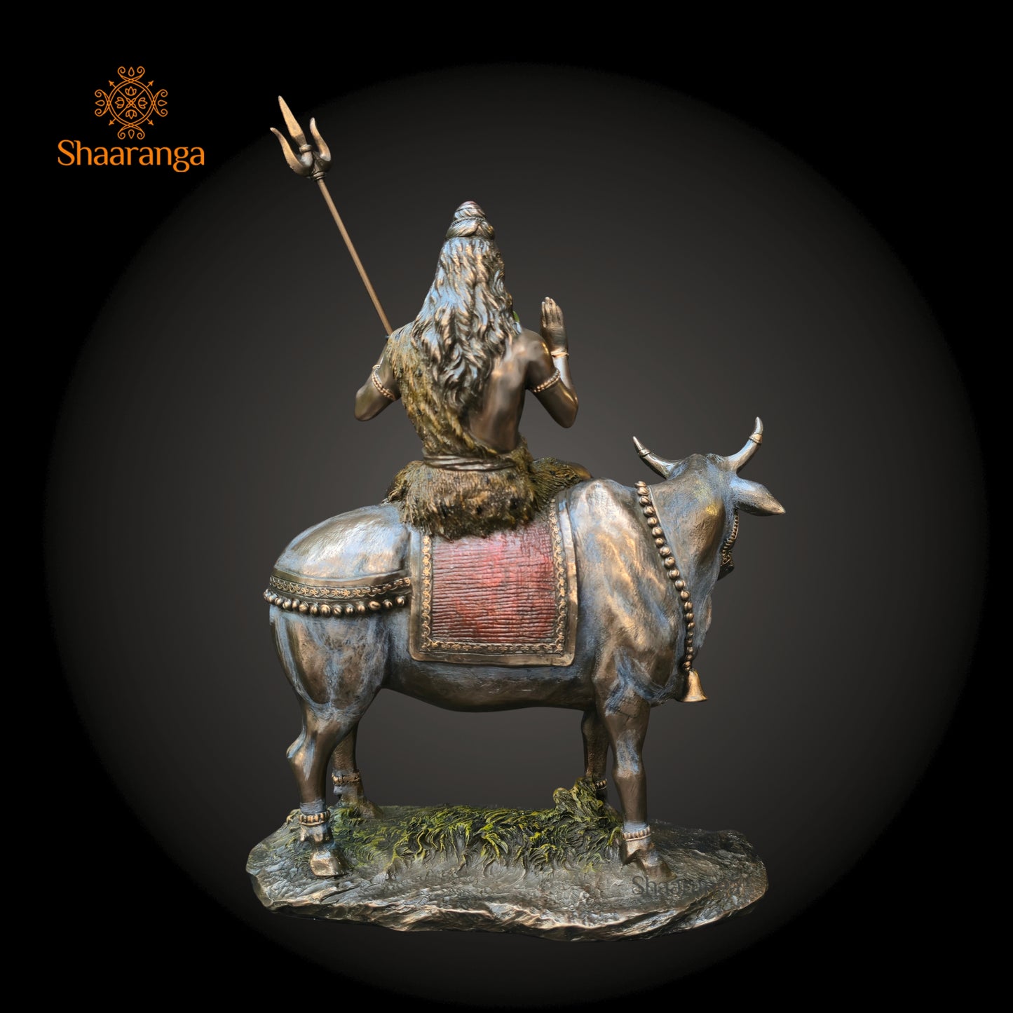 11 Inches Fiber Shiva Sitting On Nandi