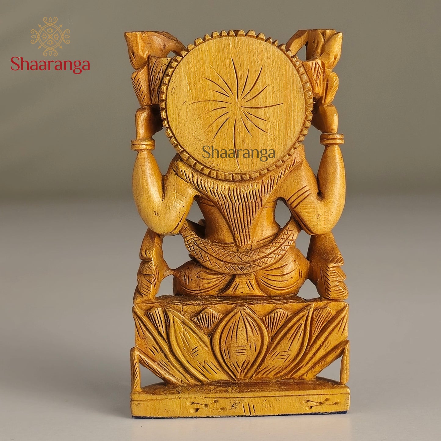 3 Inches Sandalwood Lakshmi on Lotus
