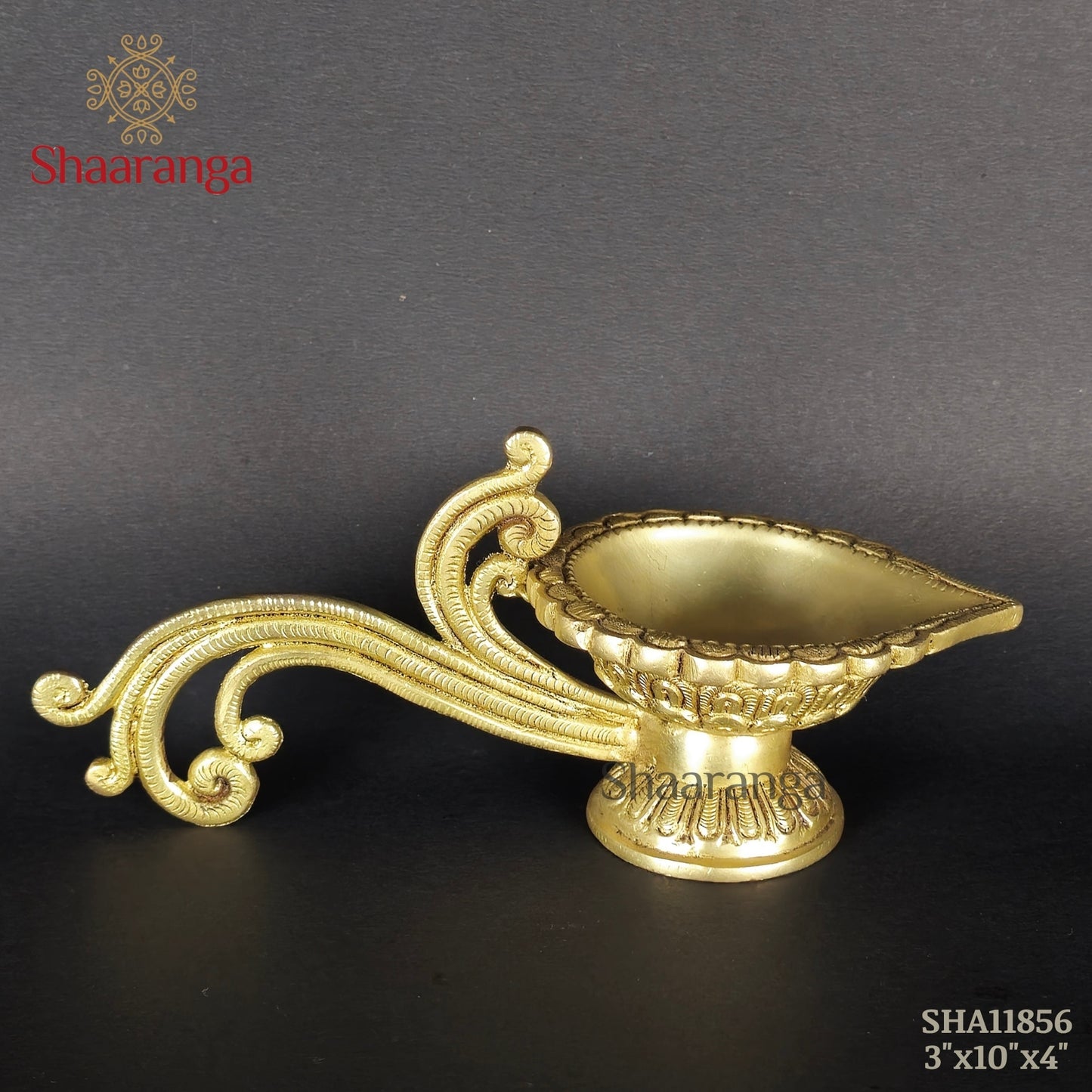 3 Inches Brass Gold Deepam Handle