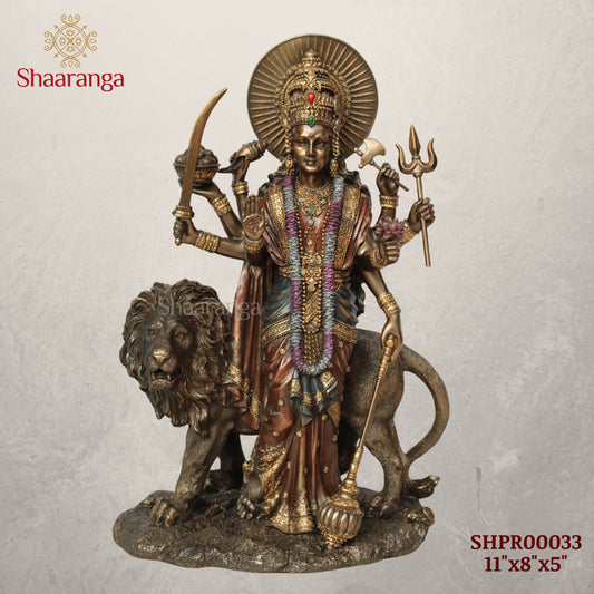 11 Inches Polyresin Durga Devi