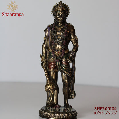10 Inches Polyresin  Hanuman Standing