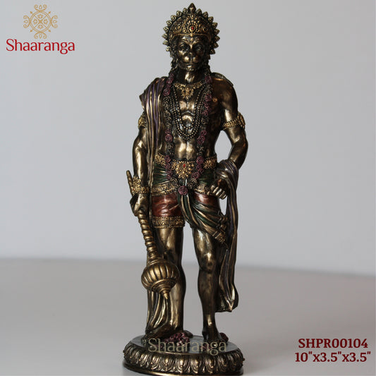 10 Inches Polyresin  Hanuman Standing