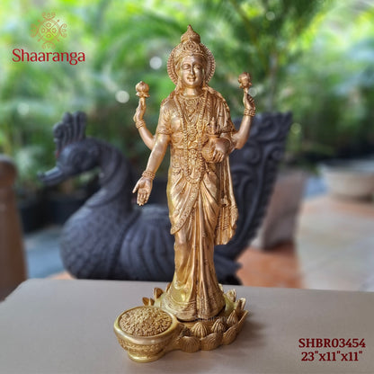 23 Inches Brass Lakshmi Devi Idol