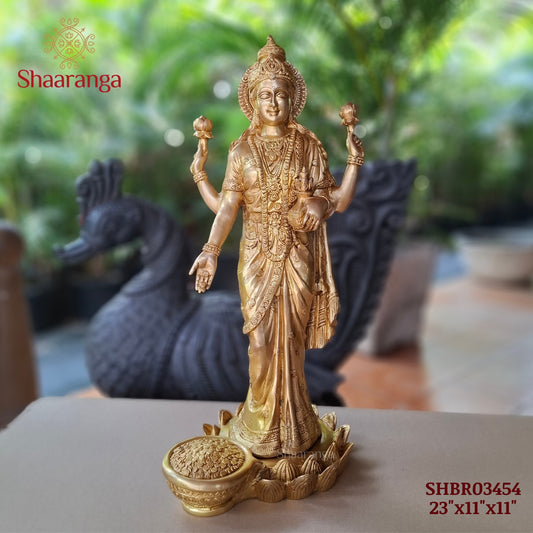 23 Inches Brass Lakshmi Devi Idol