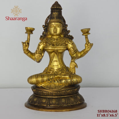 11 Inches Bronze Lakshmi