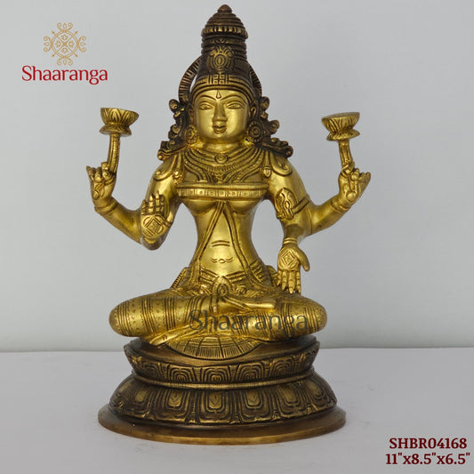 11 Inches Bronze Lakshmi