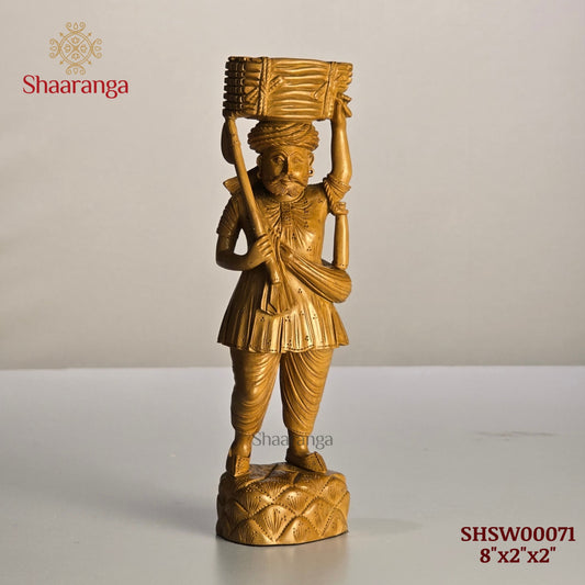 8 Inches Sandalwood Male Decorative