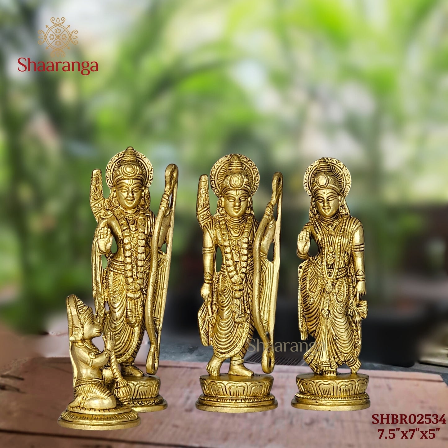 7.5 Inches Brass Ramdarbar Set (Set of 4 Pcs.)
