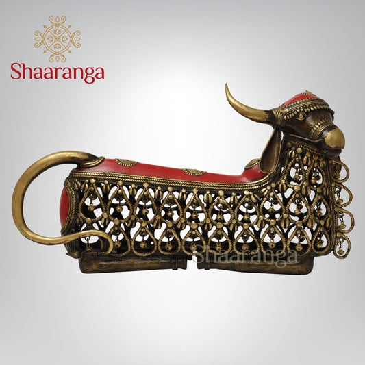 24 Inches Jaali Nandi in Tribal Art