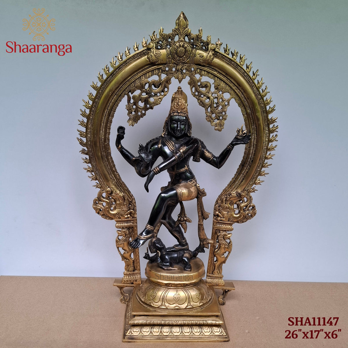 26 Inches Brass Nataraja in deep tone finish