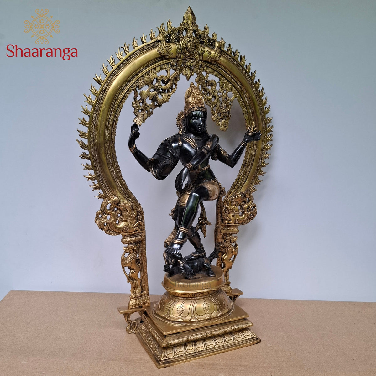 26 Inches Brass Nataraja in deep tone finish