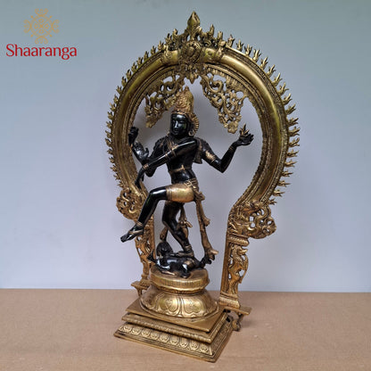 26 Inches Brass Nataraja in deep tone finish