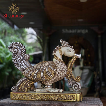 25 Inches Marble Annapakshi - A Heritage Expression in Stone