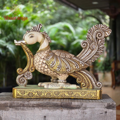 25 Inches Marble Annapakshi - A Heritage Expression in Stone