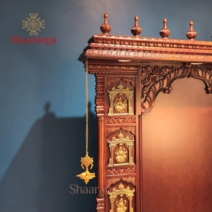 75 Inches Teak wood Ashta Lakshmi Mandir