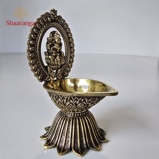 4.5 Inches Brass Lakshmi Diya