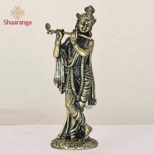 6 Inches Brass Krishna Standing