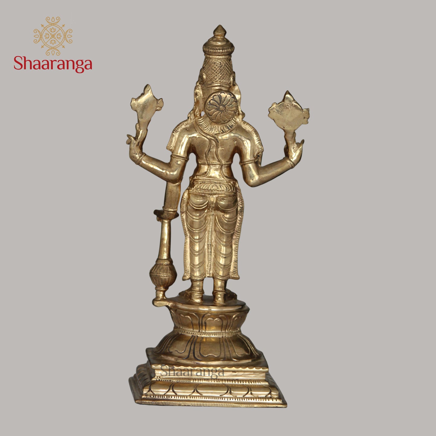 10 Inches Bronze Vishnu Murthy Standing Idol