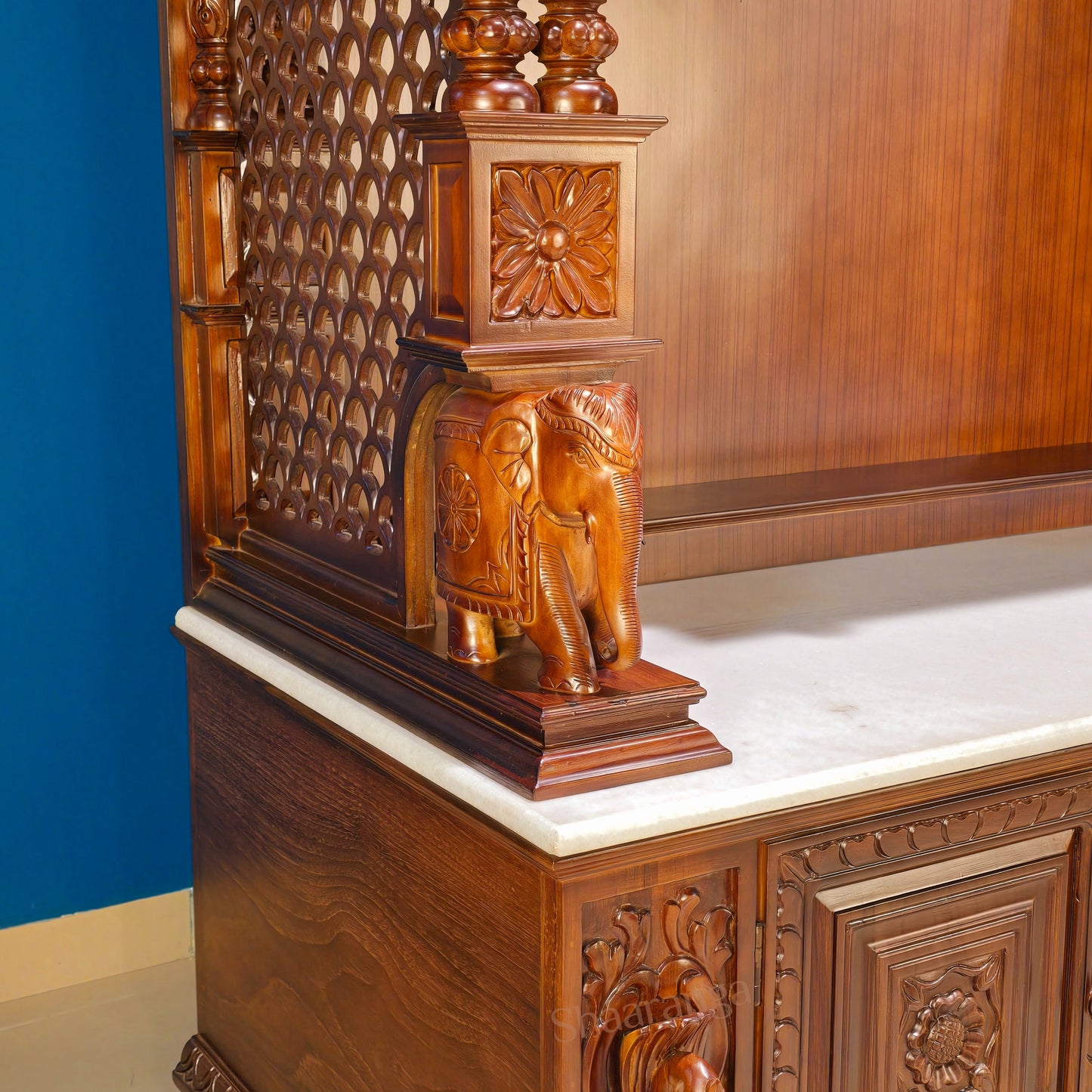 80 Inches Teak wood  Pooja  Mandir