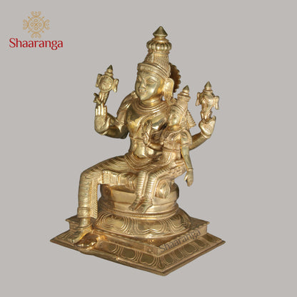 15 Inches Bronze Lakshmi Narayana Swamy