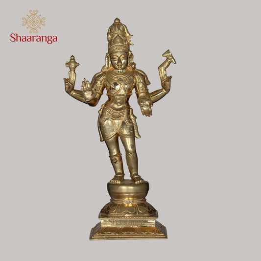 12 Inches Bronze Shiva Standing