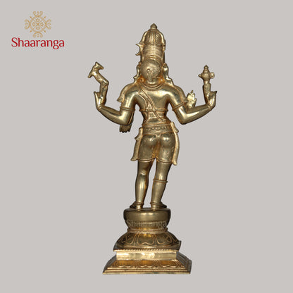 12 Inches Bronze Shiva Standing