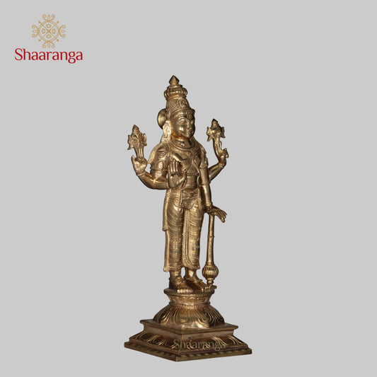 11 Inches Bronze Vishnu Murthy Standing