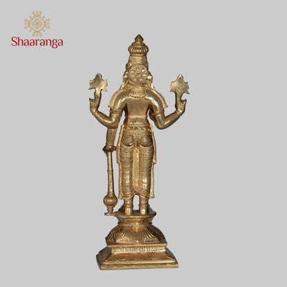 11 Inches Bronze Vishnu Murthy Standing