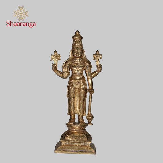 11 Inches Bronze Vishnu Murthy Standing