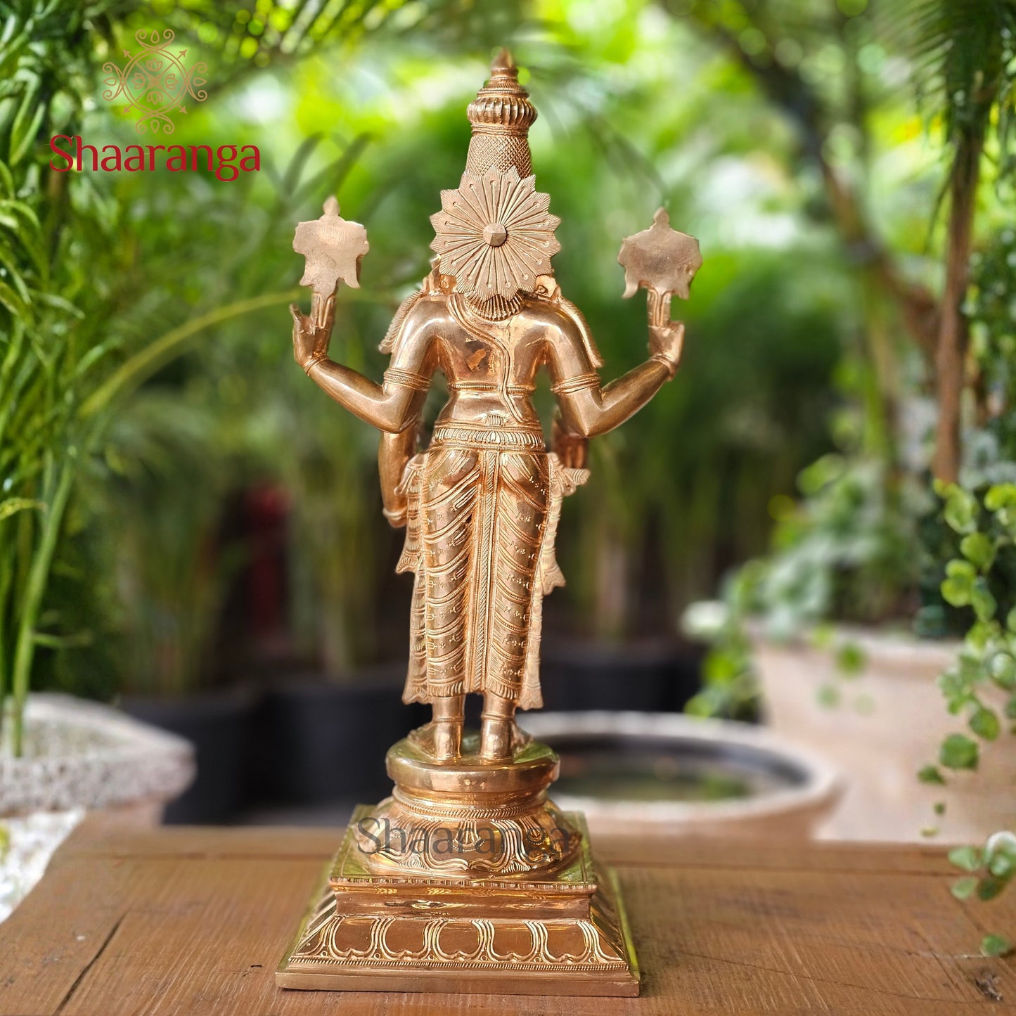 24 Inches Sri Maha Vishnu Deva in Classical Bronze