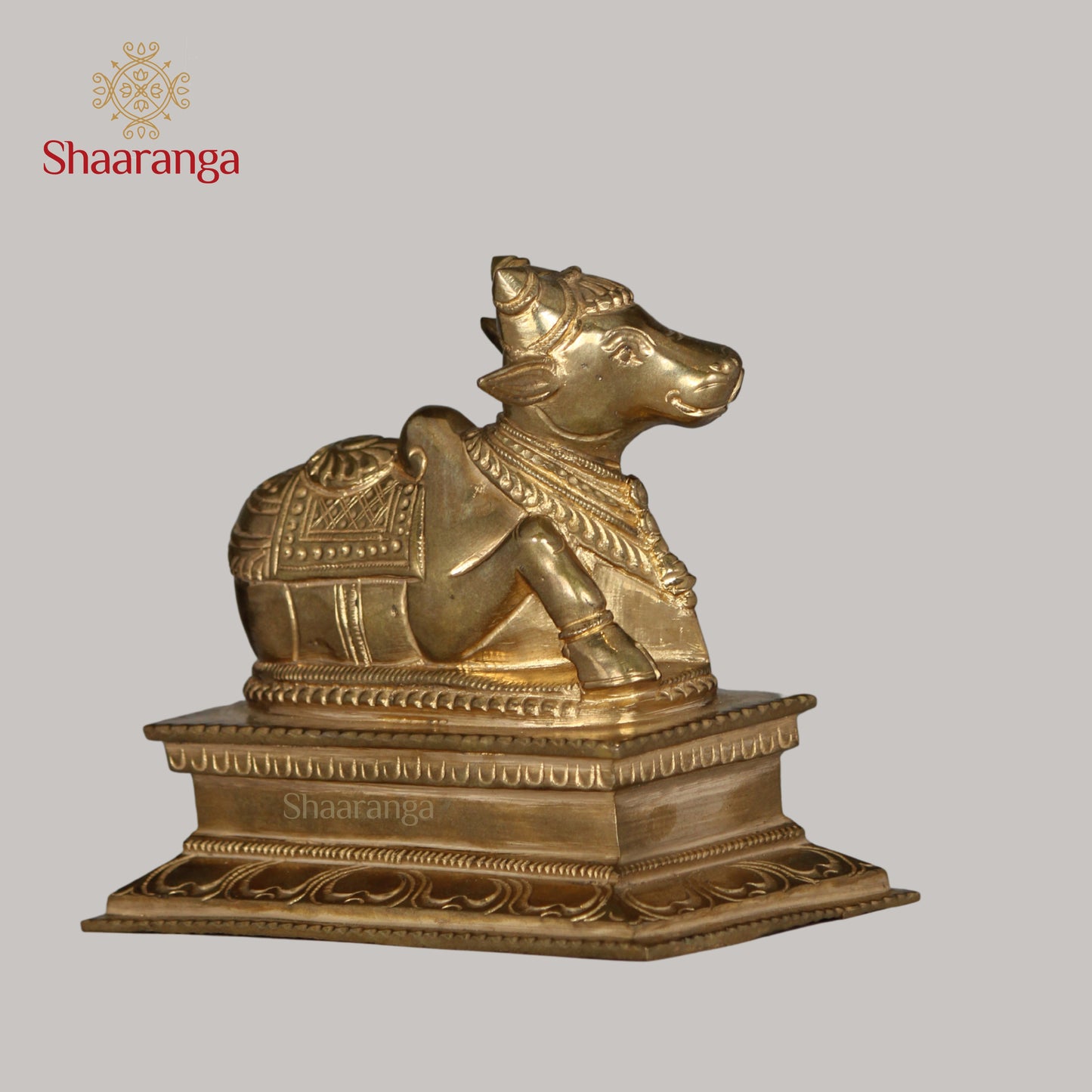 6 Inches Bronze Nandi Sitting