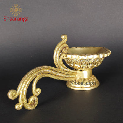 3 Inches Brass Gold Deepam Handle