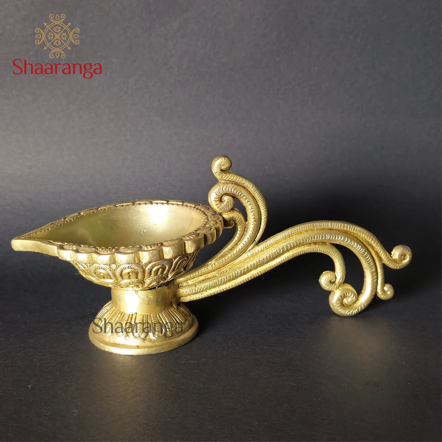 3 Inches Brass Gold Deepam Handle