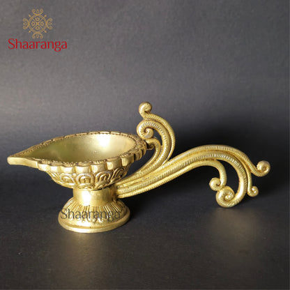 3 Inches Brass Gold Deepam Handle